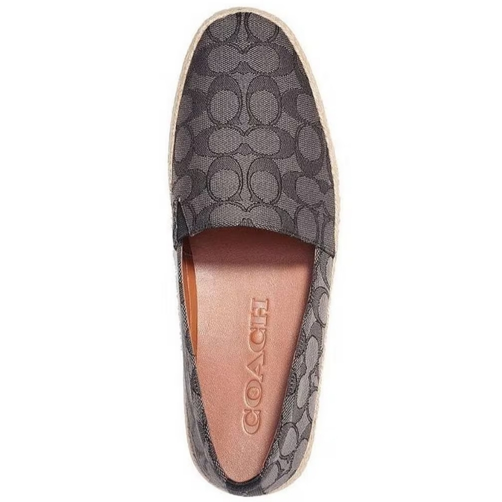 COACH Men's COACH Signature Jacquard Logo Print Espadrilles - Picture 2 of 14